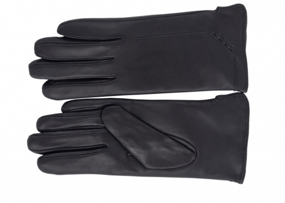 281348 Перчаки женские лайка (угол) м (черный/6,5; 7; 7,5; 8/натуральная кожа/PERST)