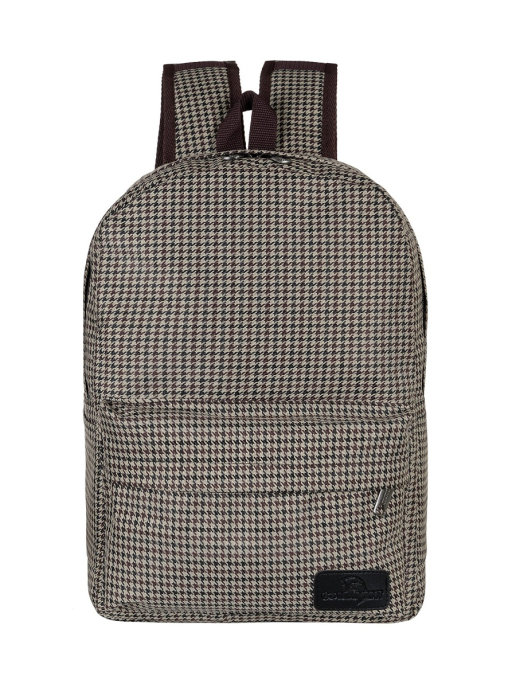 М-1 Рюкзак дизайн гусиная лапка (Бежевый/29*38*13/полиэстер)