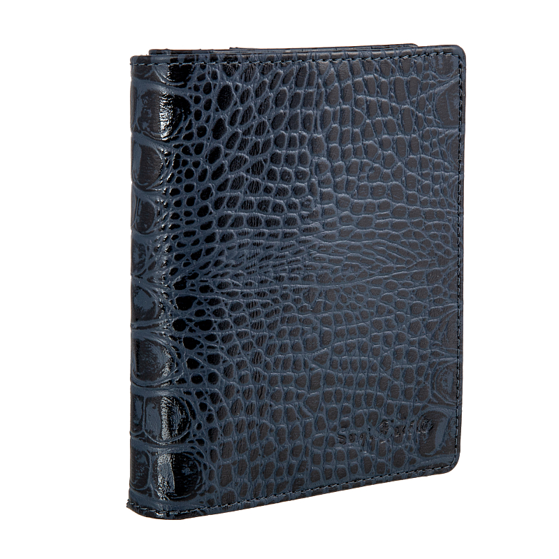 7501 (croco blue) Портмоне Sergio Belotti (синий/11*14*3/натуральная кожа/Sergio Belotti)