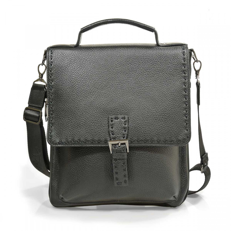 102-271-1 Портфель мужской кожа (Пеллекон) (черный/28*33*5,5-10/натуральная кожа/PELLECON)