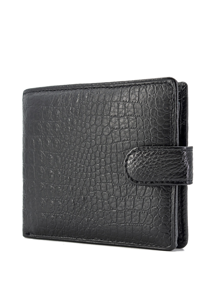 102T-301-1 Портмоне (Пеллекон) (черный/11,5*10*1,5/натуральная кожа/PELLECON)