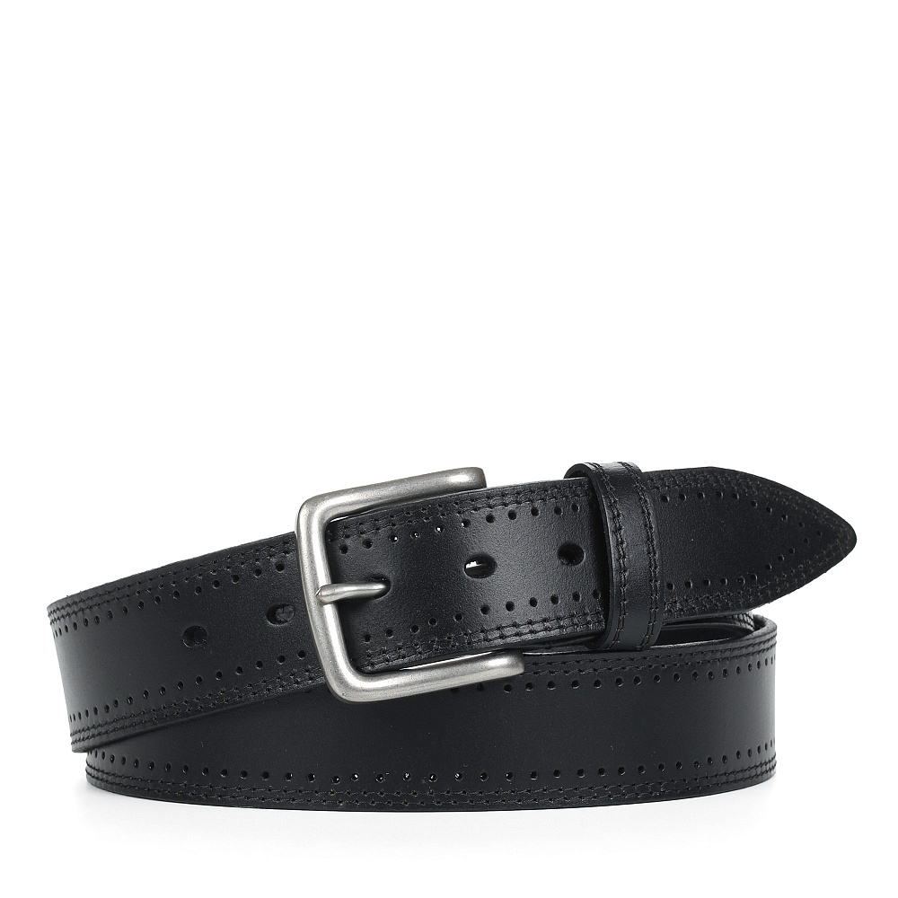 ASINO05-J-01 Ремень мужской Jonas Hanway (черный) (Черный/3,8*110-130/натуральная кожа/Jonas Hanway)