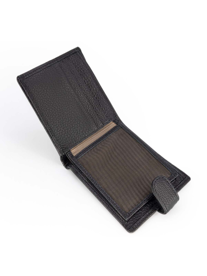 102T-301-1 Портмоне (Пеллекон) (черный/11,5*10*1,5/натуральная кожа/PELLECON)