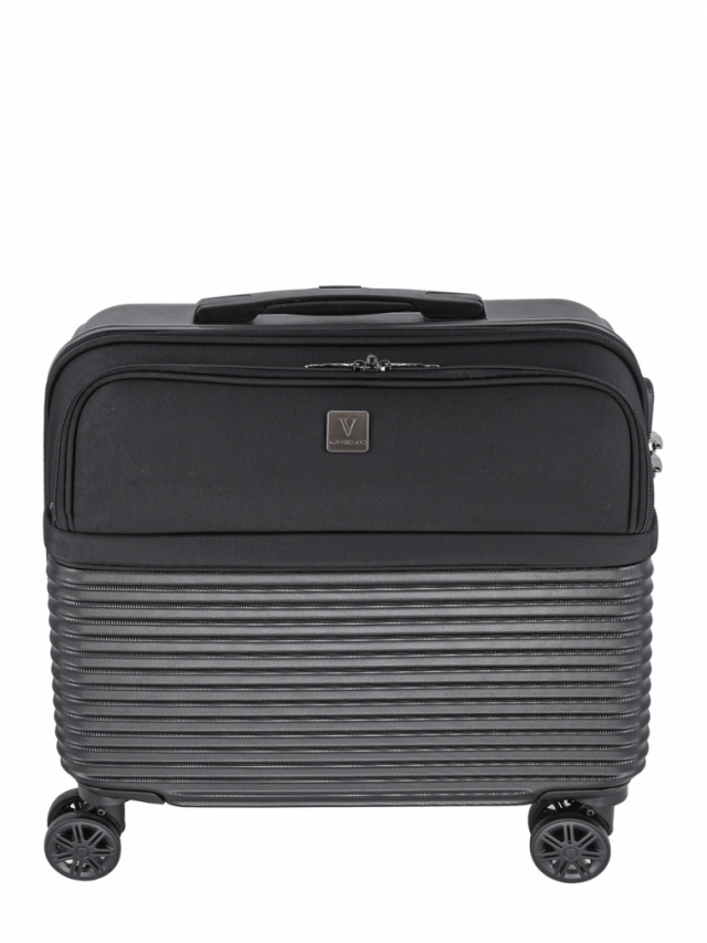 14191_17/черный Кейс-Пилот 4кол.ткань+пластик,17VIP COLLECTION (черный/44*45*23/полипропилен/S/2,7 кг/45 литров/VIP COLLECTION)