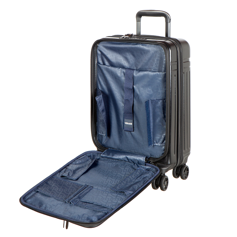GM23054WP19 (black) Чемодан-тележка Verage (черный/36*55*21/полиэстер/S/2,9 кг/34 литра/Verage)