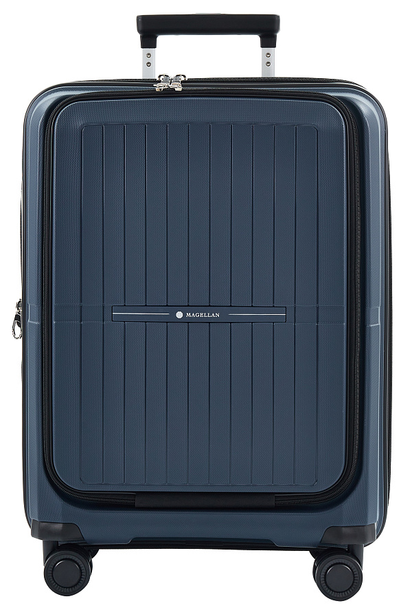 VOCIERMAG4BLUS Чемодан 4-х колесный (Синий/40*55*24/полипропилен/S/2,8 кг/Magellan)