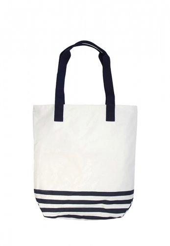 1-58 Сумка молодёжная (Морская/сине-белый) (Белый/синий/28*38*10/текстиль/ANTAN)