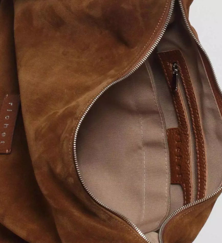 3200LNC Сумка женская замша (Рыжий) (Рыжий/33,5*23*13,5/натуральная замша/кожа/Richet)