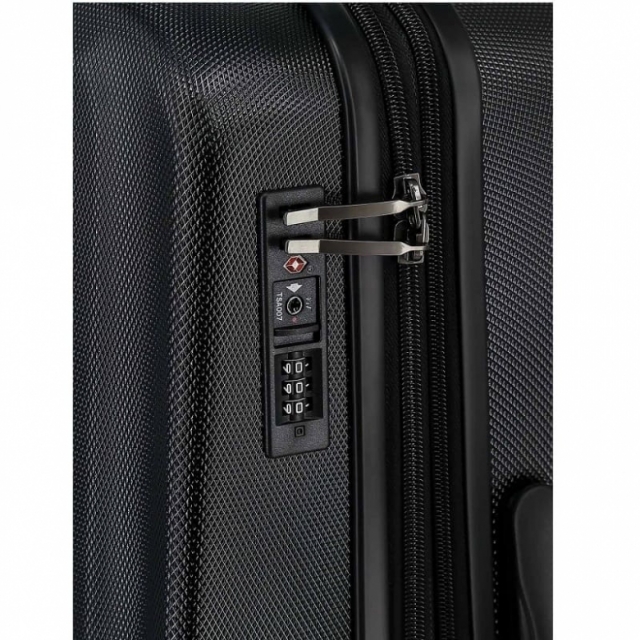 808 PC - 24 (Black) Чемодан VIP COLLECTION на 4 кол.(поликарбонат) (Черный/45*67,5*25/поликарбонат/M/3,5 кг/90 литров)