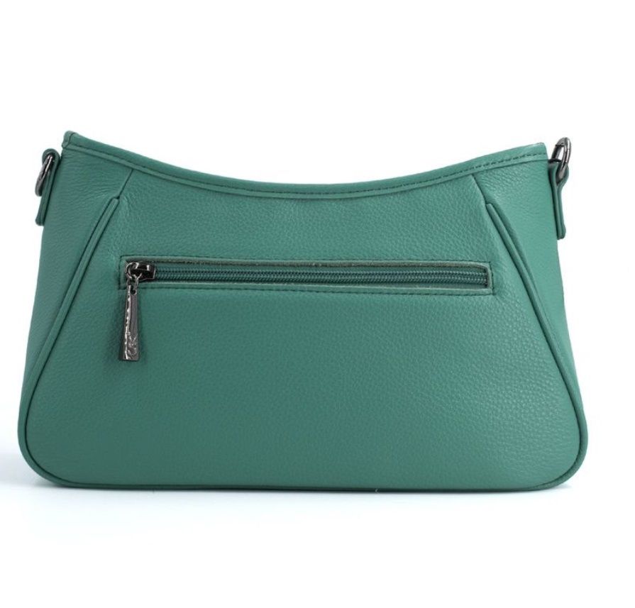 275К Сумка женская натуральная кожа (green) (Зелёный/натуральная кожа)