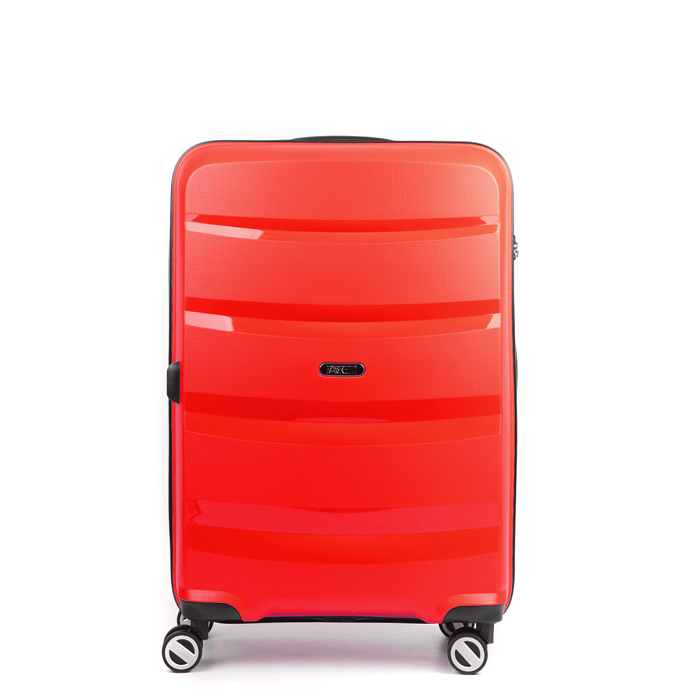 EN7520-24-4 FABRETTI Чемодан 4-х колесный 100% полипропилен (красный/44*67*25/полипропилен/M/3,4 кг/FABRETTI)