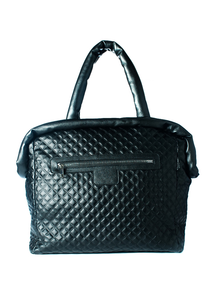 3388 Сумка дорожная (черная стежка) (Черный/44*33,5*19/текстиль)