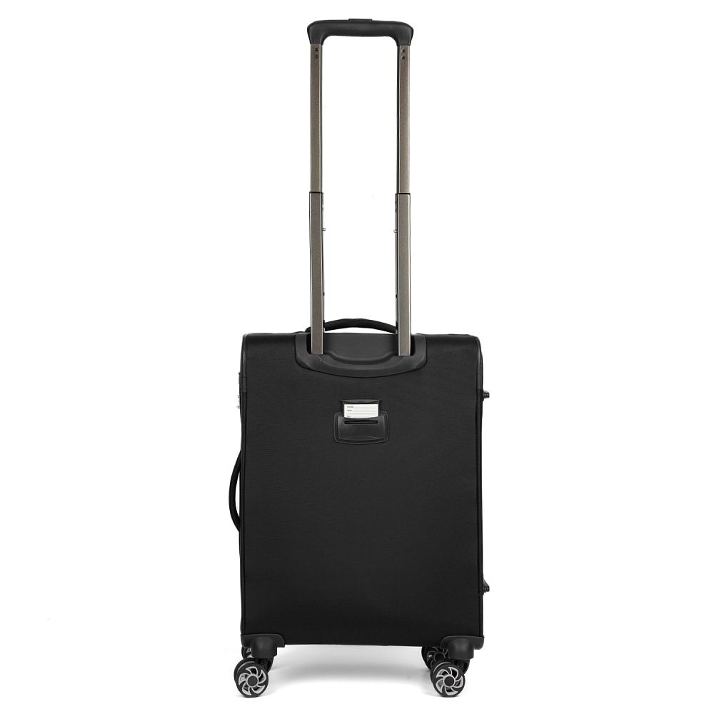 TRM2320-20-2 FABRETTI Чемодан 4-х колесный 100% полиэстер (черный/37*55*20/полиэстер/S/FABRETTI)