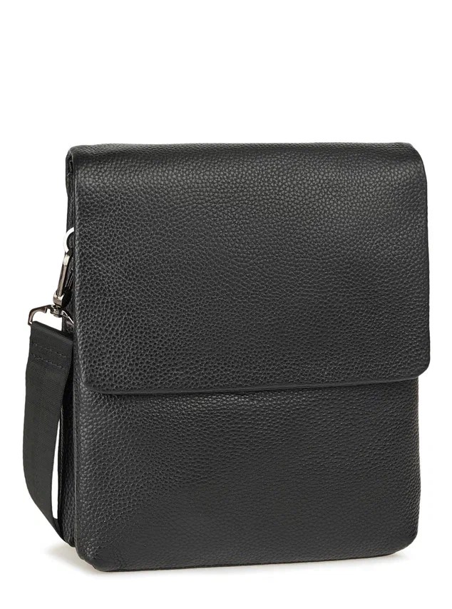 HL 11-615115 Сумка мужская натуральная кожа  (черный/20*24*5/натуральная кожа/Hogerland)