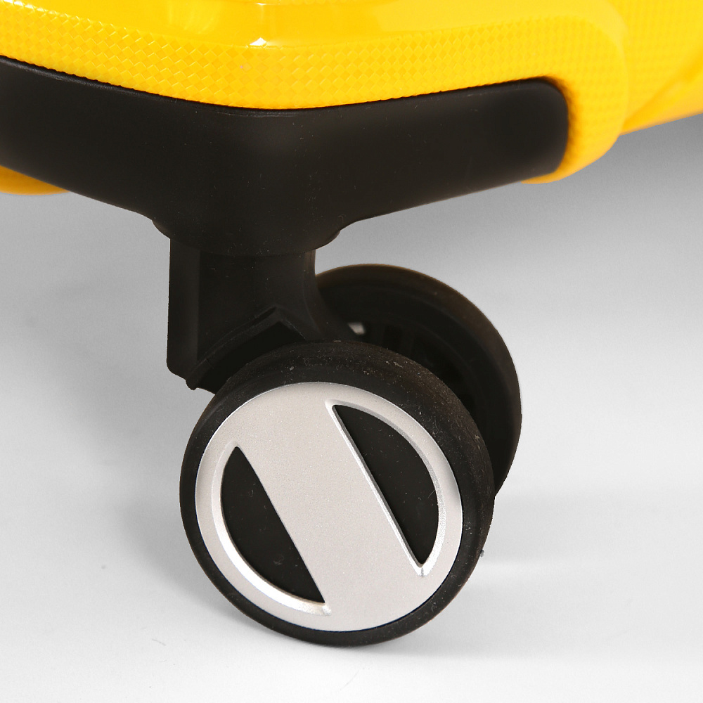 EN8520-24-7 Чемодан 4-х колесный 100% полипропилен FABRETTI (Желтый/47*70*24/полипропилен/M)