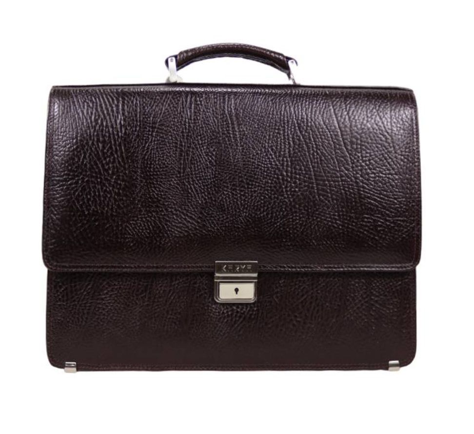 0376-04 Портфель натуральная кожа KARYA (Коричневый/37*28*7/натуральная кожа/KARYA)