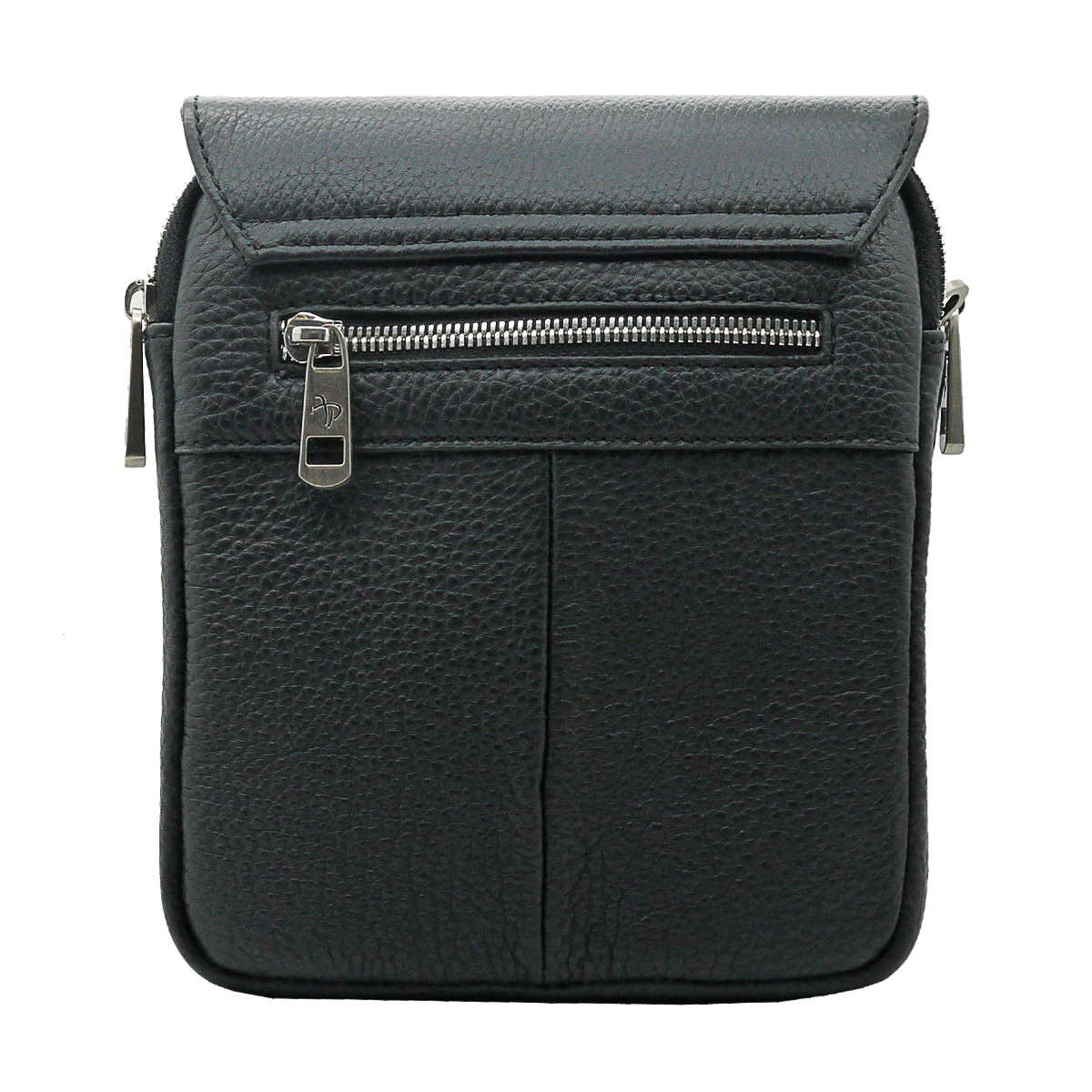 102-81594-1 Сумка мужская (Пеллекон) (Черный/17*20*6,5/натуральная кожа)