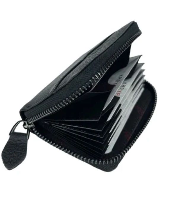 0043-45 Картхолдер натуральная кожа KARYA (Черный/11*8*2/натуральная кожа/KARYA)