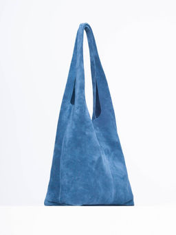 2903LNC Сумка женская Синий (синий/32*31*11/натуральная замша/кожа/Richet)