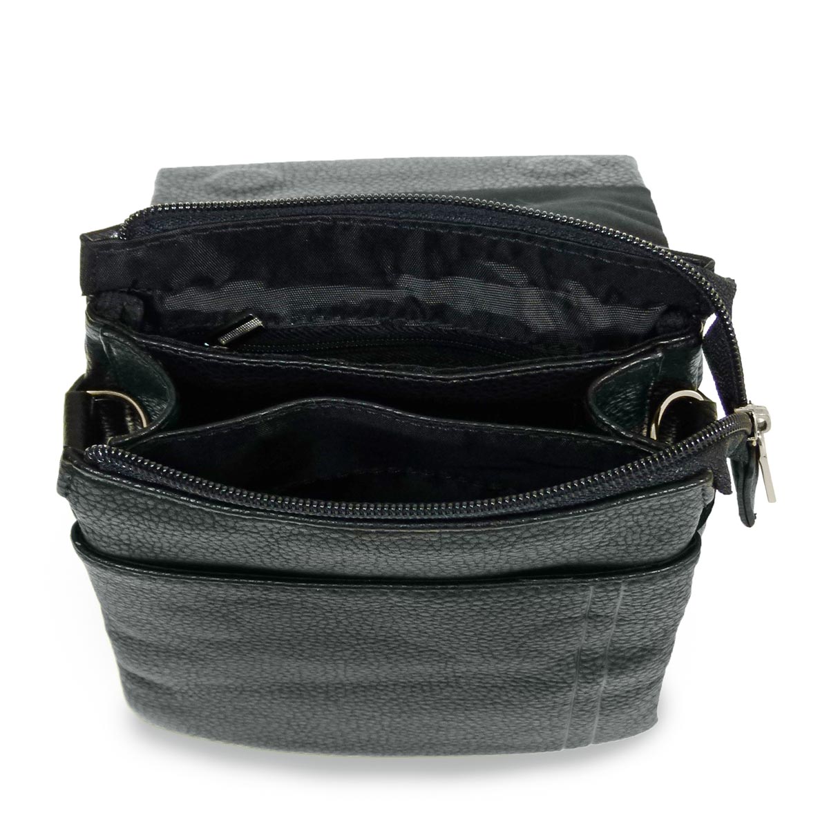 812-81322-1 Сумка мужская экокожа (Пеллекон) (черный/16*20*5/экокожа/PELLECON)