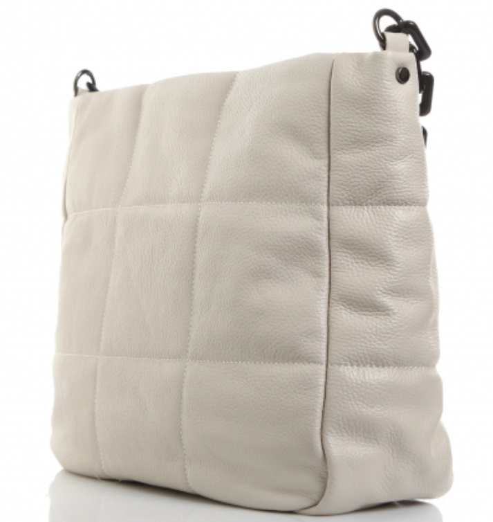 243К Сумка женская натуральная кожа milk (Бежевый/натуральная кожа/Redmond)