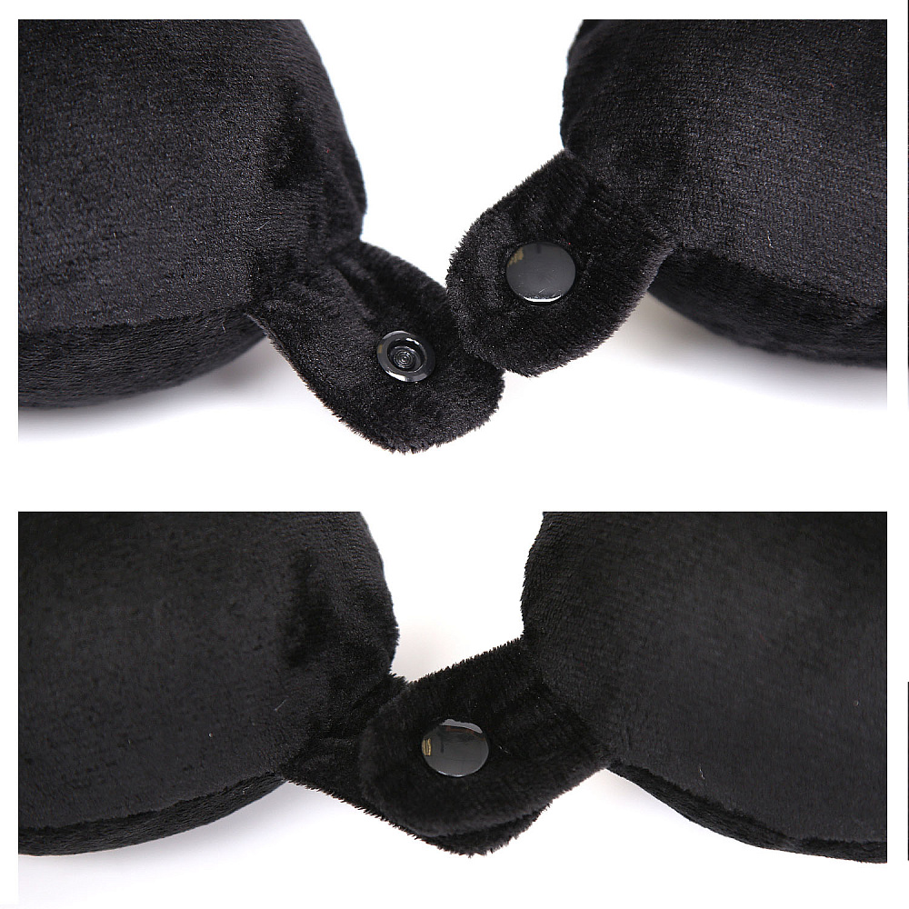 57818-2 FABRETTI Подушка дорожная полиэстер (черный/31*29*10/полиэстер/FABRETTI)