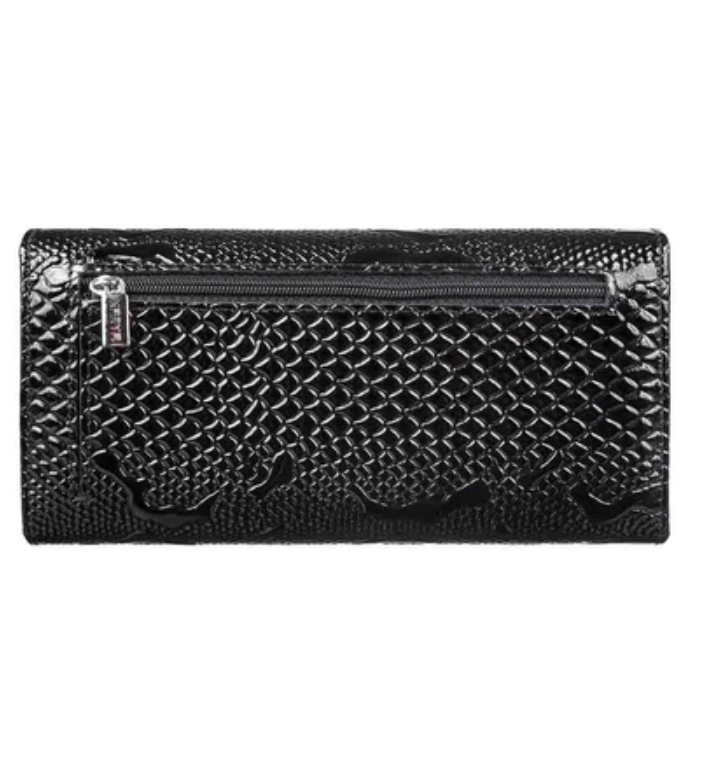 1146-013 Портмоне женское натуральная кожа KARYA (Черный/19*10*3/натуральная кожа)