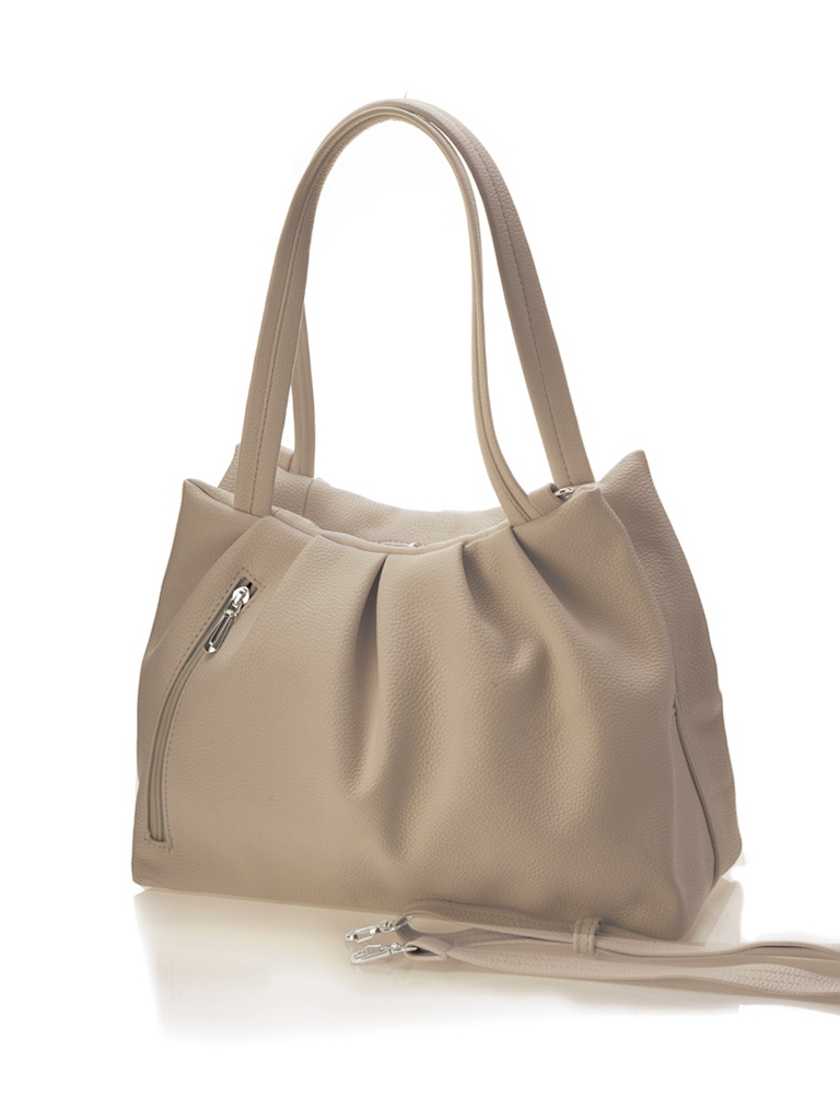 3866 Сумка женская карамель (Бежевый/Экокожа/Redmond)