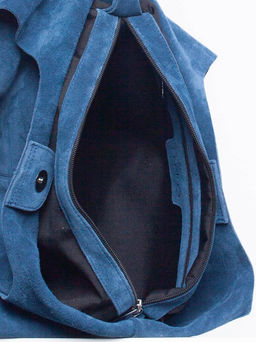 2903LNC Сумка женская Синий (синий/32*31*11/натуральная замша/кожа/Richet)