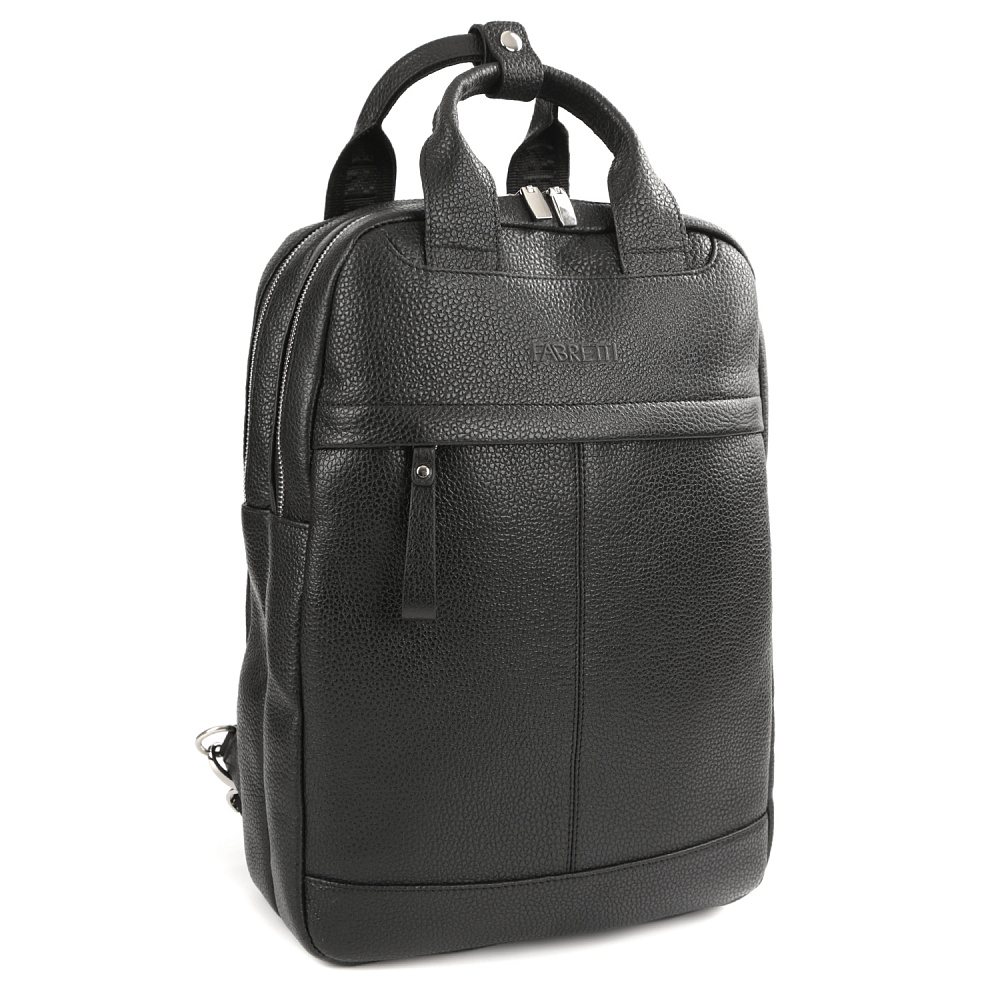 981081-2 FABRETTI Рюкзак муж. нат. кожа (Черный/29*39*10/натуральная кожа/FABRETTI)