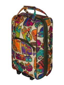 М-7321 Сумка на колесах дизайн кошки бежевый (Бежевый/53*30*21/полиэстер/NTL Continent)