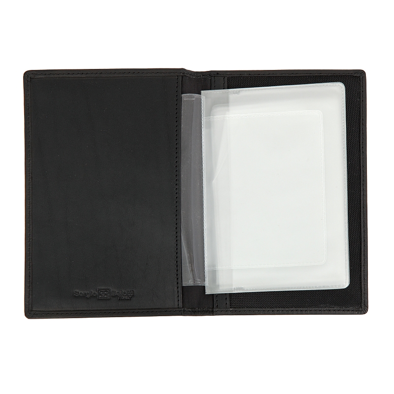 1423 (milano black) Обложка для автодокументов Sergio Belotti (черный/10,5*15*1,5/натуральная кожа/Sergio Belotti)