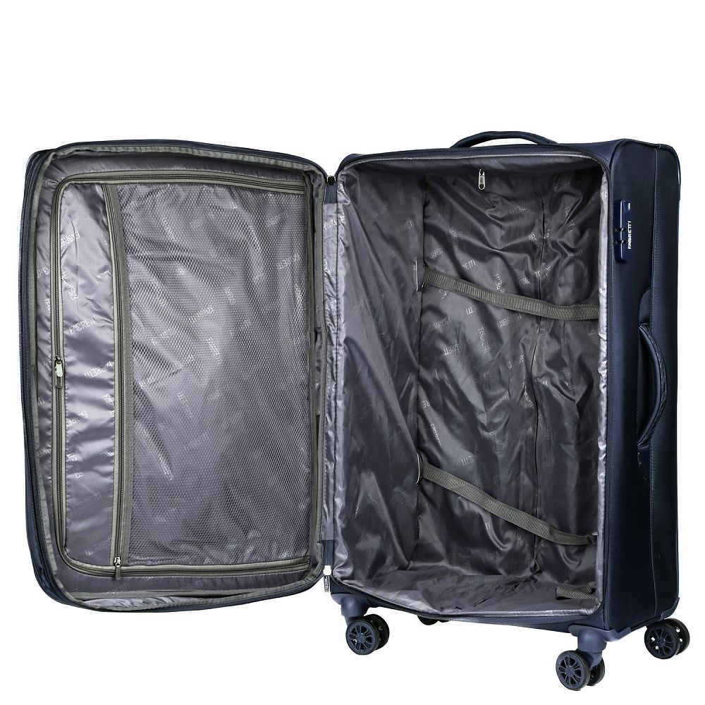 TRM2311-28-8 FABRETTI Чемодан 4-х колесный 100% полиэстер (Синий/48*80*33/полиэстер/L/FABRETTI)