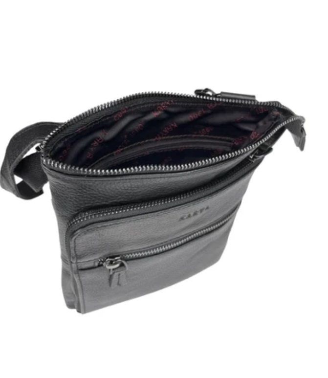 0640-03 Сумка мужская натуральная кожа (KARYA) (Черный/20*25*2/натуральная кожа/KARYA)