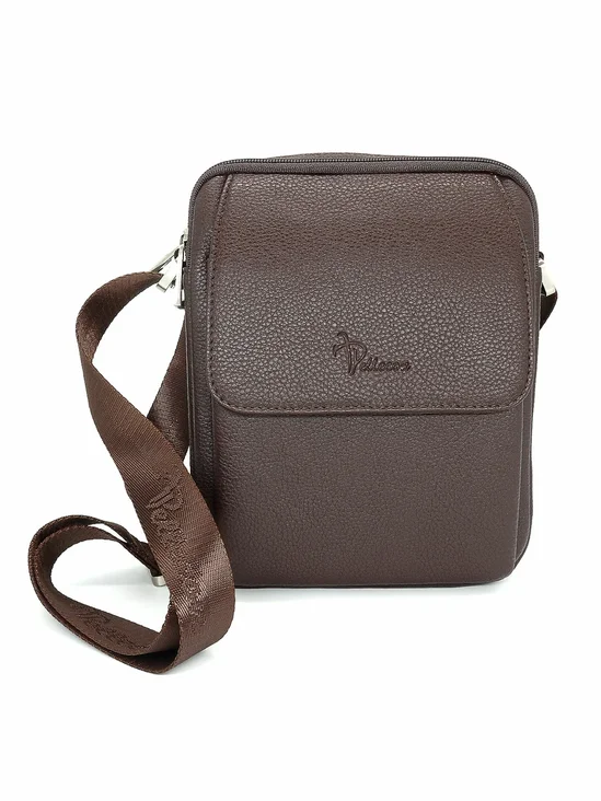 812-81435-2 Сумка мужская (Пеллекон) (Коричневый/18,5*24*5,5/Экокожа/PELLECON)