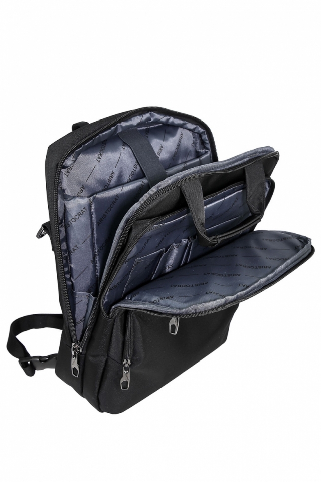 2414 BLACK Портфель+рюкзак+планшет ARISTOCRAT (Черный/полиэстер/ARISTOCRAT )