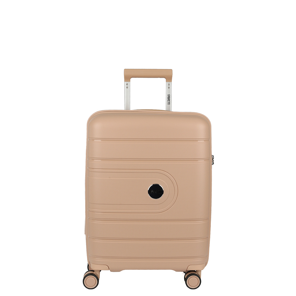 EN9520-20-13 FABRETTI Чемодан 4-х колесный 100% полипропилен (Бежевый/39*54*21/полипропилен/S/FABRETTI)