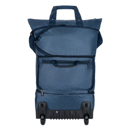 М-40-2 Сумка на колесах катионик (синий) (синий/34*58*17текстиль/NTL Continent)