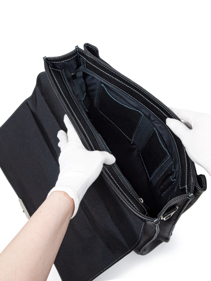 102-289-1 Портфель мужской кожа (Пеллекон) (черный/36,5*27*6/натуральная кожа/PELLECON)