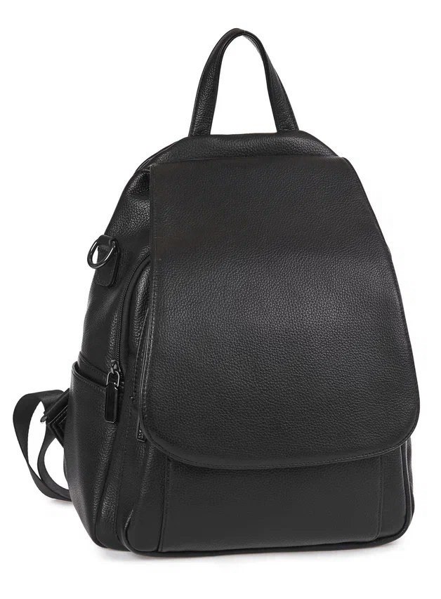 HL 11-39191 Рюкзак женский натуральная кожа (чёрный) (Черный/28*33*17/натуральная кожа/Hogerland)