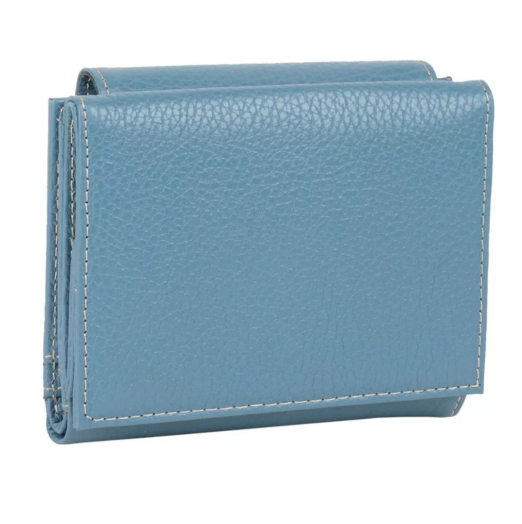 1206-093 Портмоне женское натуральная кожа KARYA (Синий/13*9,5*2/натуральная кожа/KARYA)