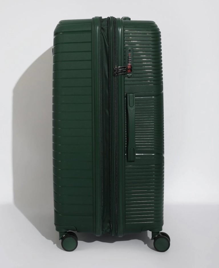 49M-019-424 Чемодан 4-х колесный (Зелёный/полипропилен/M/Eberhart)