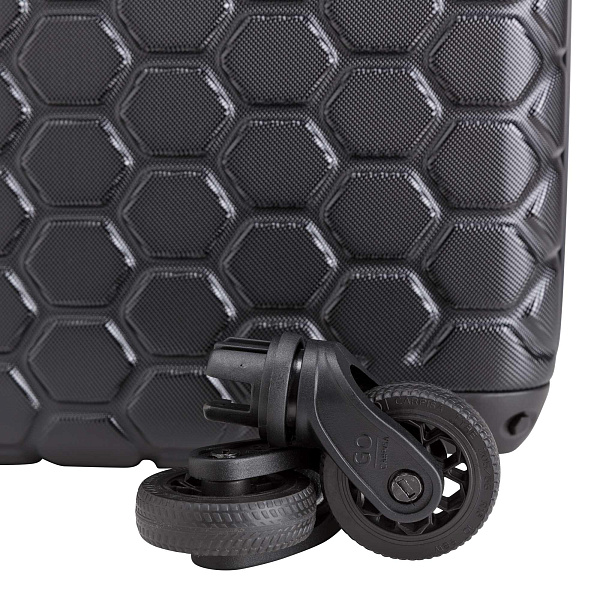 VAA5050M94200101 Чемодан 4-х колесный CARPISA (Черный/42*60*27/поликарбонат + ABS/M/CARPISA)