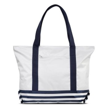 1-1 Сумка пляжная ((Морская/сине-белый)) (Белый/синий/52*38*18/текстиль/ANTAN)