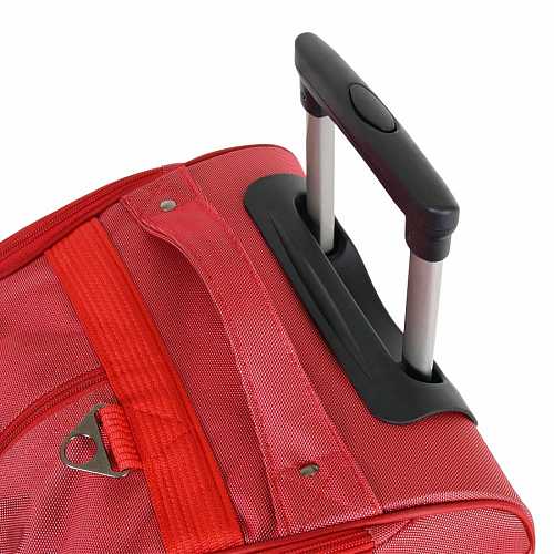 7019.5 (красная) сумка дублир.колесная Регата текстиль (Красный/58*34*30/полиэстер/3,1 кг/59 литров/Polar)