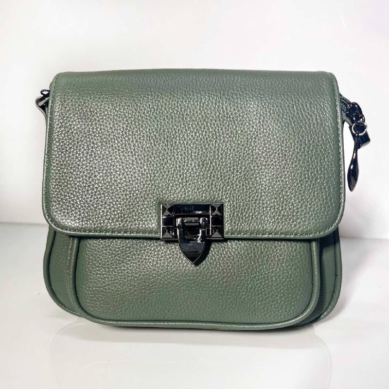 20117К Сумка женская натуральная кожа (зелёный) (Зелёный/22*20*8/натуральная кожа/Redmond)