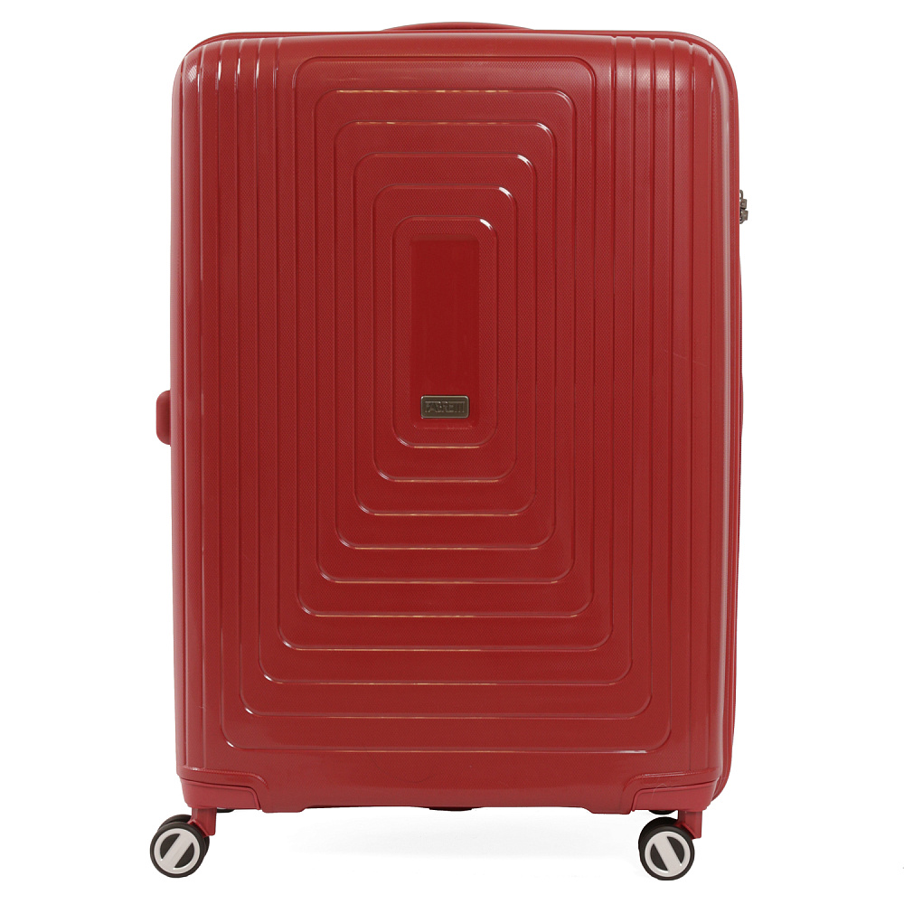 EN3520-28-4 Чемодан 4-х колесный 100% полипропилен FABRETTI  (Красный/54*78*32/полипропилен/L)