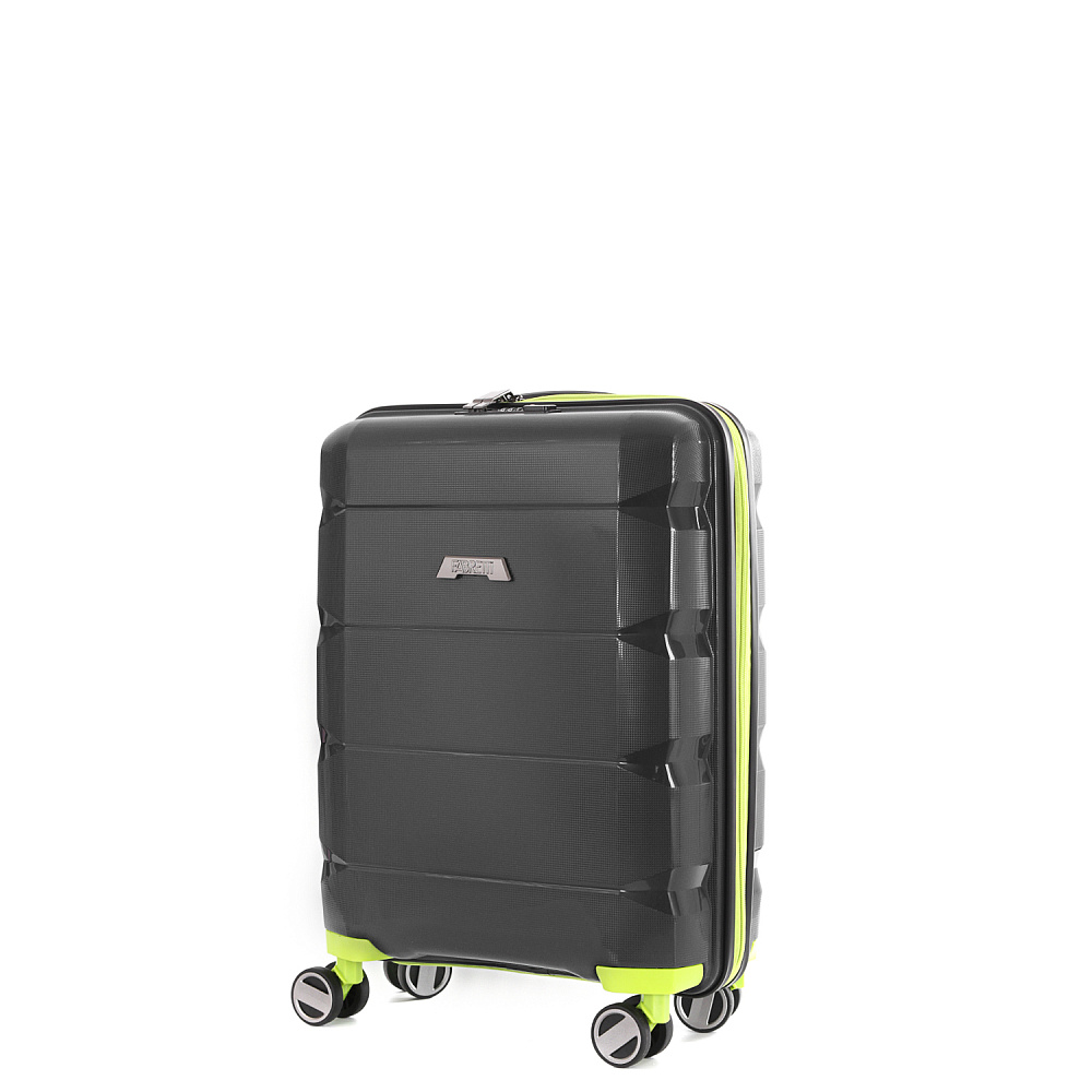 EN6520-20-31 FABRETTI Чемодан 4-х колесный 100% полипропилен (Серый/39*56*20/полипропилен/S/FABRETTI)