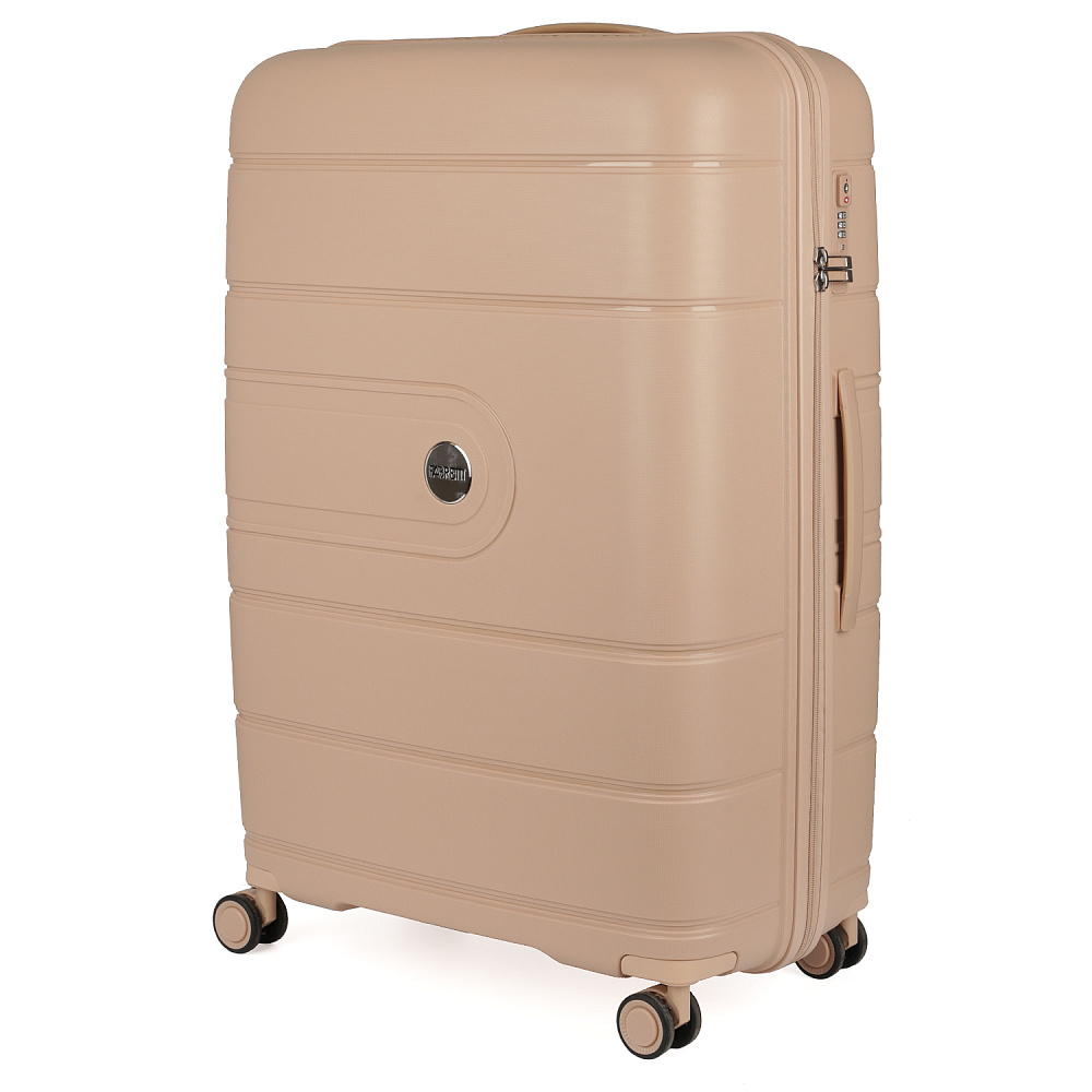 EN9520-28-13 Чемодан 4-х колесный 100% полипропилен FABRETTI (Бежевый/51*77*31/полипропилен/L/FABRETTI)