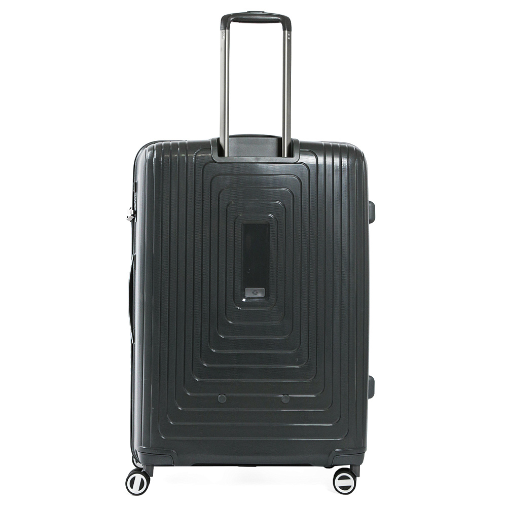 EN3520-28-3 Чемодан 4-х колесный 100% полипропилен FABRETTI  (Серый/54*78*32/полипропилен/L)